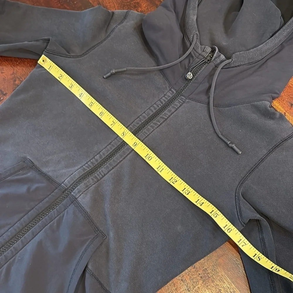 Lululemon Voyage Hoodie Full Zip Sweatshirt Jacket Stretch French Terry Black 4